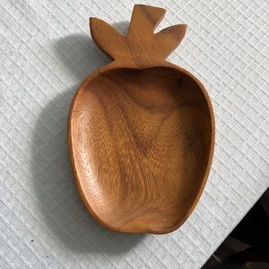 Wooden Apple-shaped Candy Tray